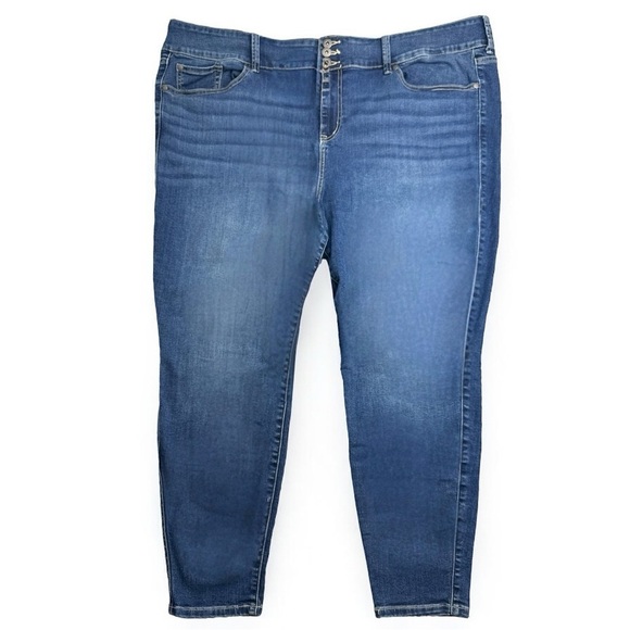 Torrid Super Soft Jegging Skinny High-Rise Jean in Blue Grotto -- Size 26W Reg - Picture 5 of 16